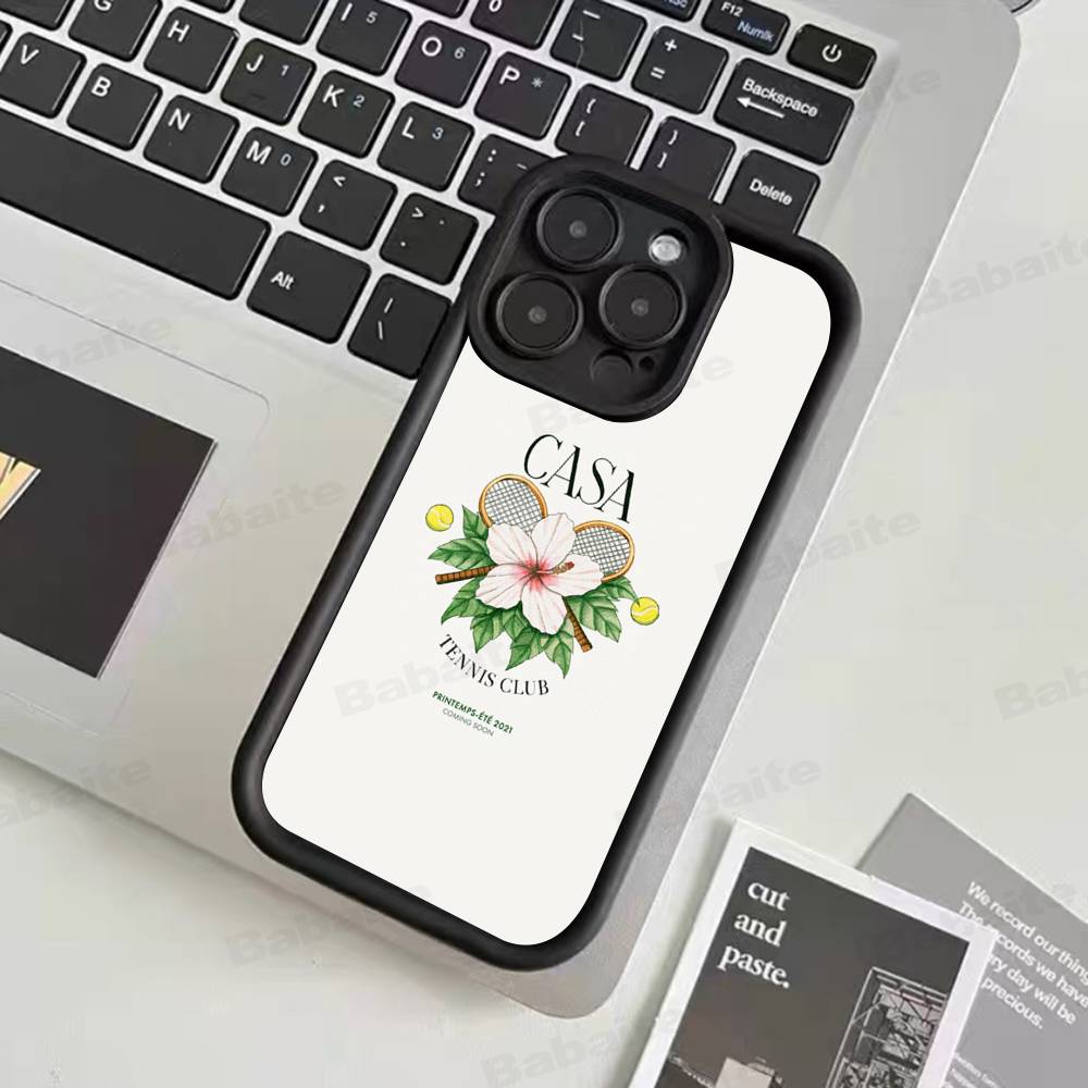 

Hot C-Casablanca For IPhone 17 Pro Max 16 15 14 13 12 11 Plus Black Soft Phone Cover iPhone 13pro max