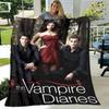 The Vampire Diaries Damon Salvatore Decken warme Flanelldecken Picknickdecke Heimreise Decke Bettwäsche Geburtstagsgeschenk