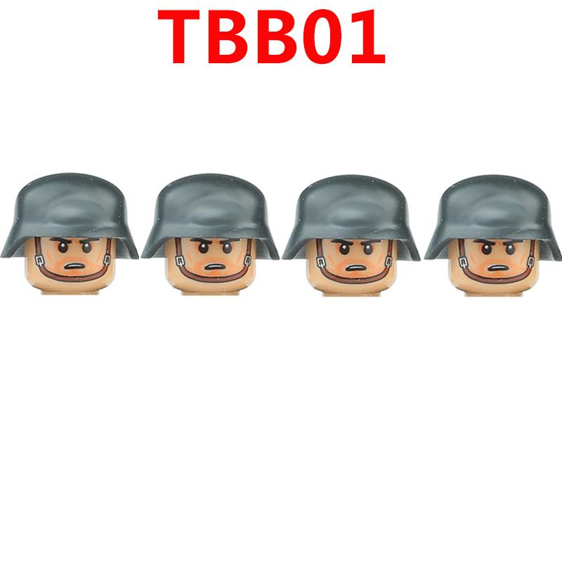 WW2 Military German Soldiers Figures Building Blocks Army Infantry Warrior Gunner Armour Cannon Weapons Bricks Toys For Kids