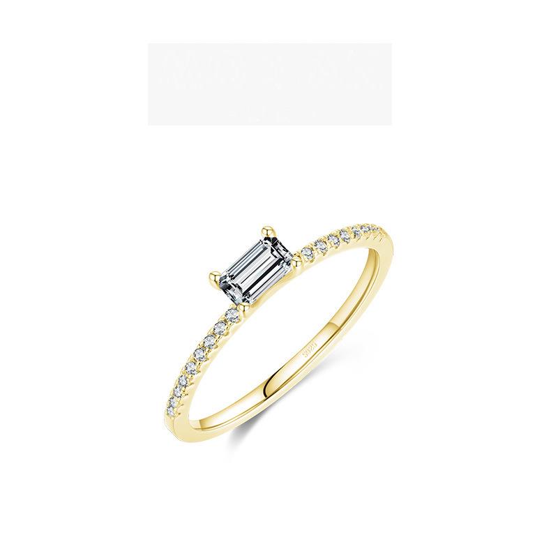 

Tancise Classic стерлингового серебра 925 пробы кольцо с цирконом женские ювелирные изделия свадебное обещание вечерние подарок 6 золотой