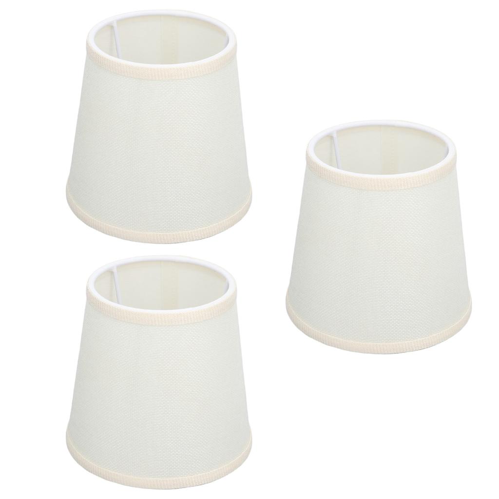 3Pcs Table Lampshade Hand Crafted High Transmittance Soft Cloth Highly Durable Safe Design Small