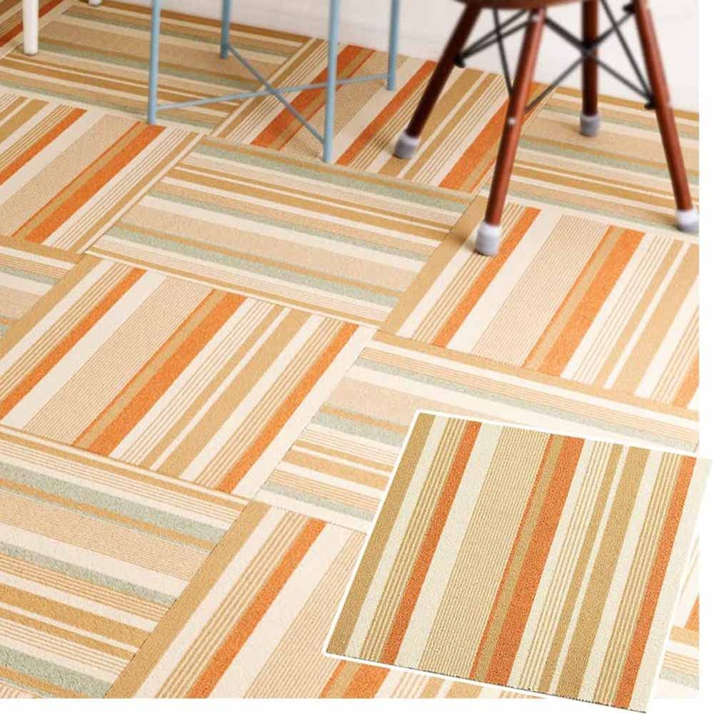 

из Iris Plaza Tile Carpet Carpet Joint Mat Border Orange 50 x 50 см [Набор 10]