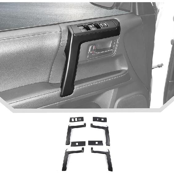 

JeCar 4 шт. для 4Runner внутренняя дверная ручка накладка из углеродного волокна внутренние аксессуары для Toyota 4Runner 2010-2023 матовый черный