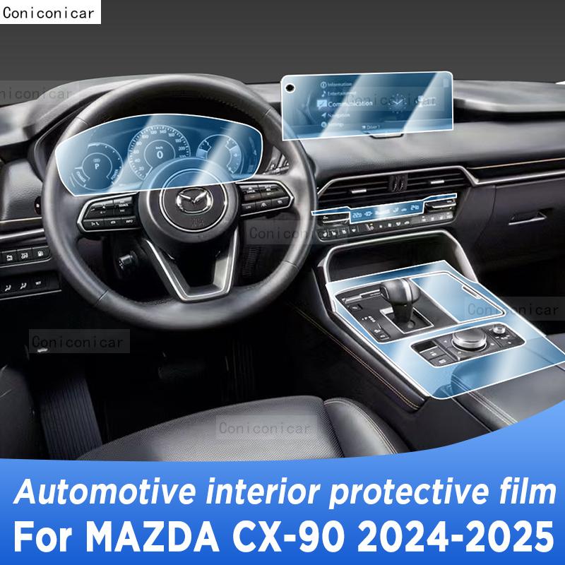 For MAZDA CX-90 2025 Panel Navigation Automotive Interior TPU Protective Film Anti-Scratch Sticker Accessories