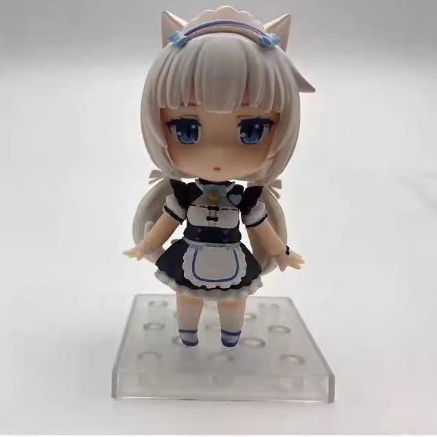 

Набор фигурок Nendoroid Nekopara Chocola Vanilla 2 шт. Q-версия Девочка-кошка Горничная ПВХ Фигурка Действия Коллекционная Модель Кукла Игрушка 10cm белый