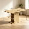 Tavolo da pranzo rettangolare allungabile per 4-6 persone, tavolo da cucina 110-130 cm, 6 ripiani a giorno
