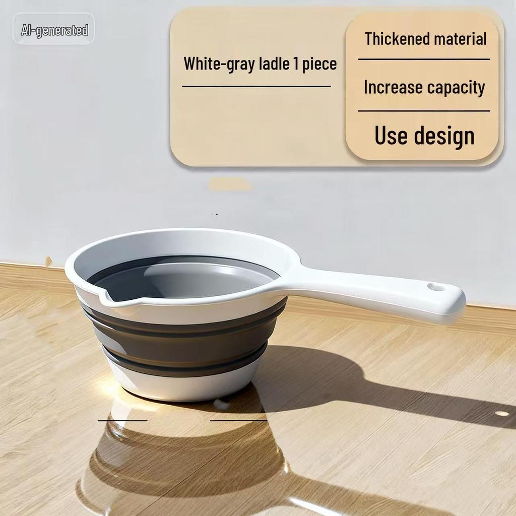 Portable Folding Bucket for Dorm, Camping, or Foot Bath - Large, Thickened Design
