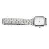 Women Quartz Watch Alloy Steel Strap Stylish Waterproof Ladies Square Wrist Watch for Daily Life