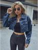 In Stock: Women's European & American Denim Short Jacket - Casual & Versatile Fashion