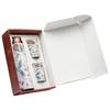 Reine Kupferwasserflasche 900 ml mit Glas-Set Beste Tamba im gedruckten Design (900 ml 2x 300 ml)