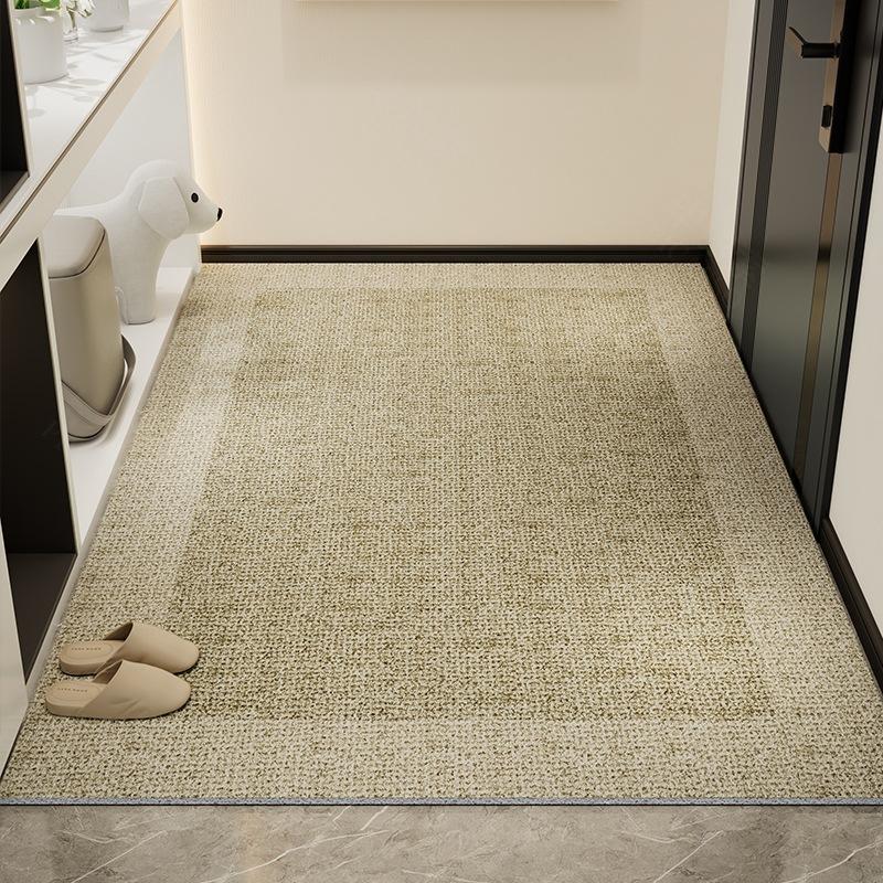 Light Luxury High-End Door Floor Mat, Dirt-Resistant, Wear-Resistant And Non-Slip Mat, Household Tailor-Able Mud Scraping Soil Silk Ring Floor Mat