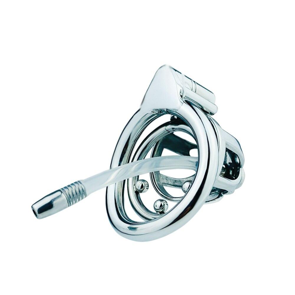 Men's Short Metal CB Lock Chastity Lock Lock Chastity Device   Sex Toys Slave Femdom BDSM Stainless Steel