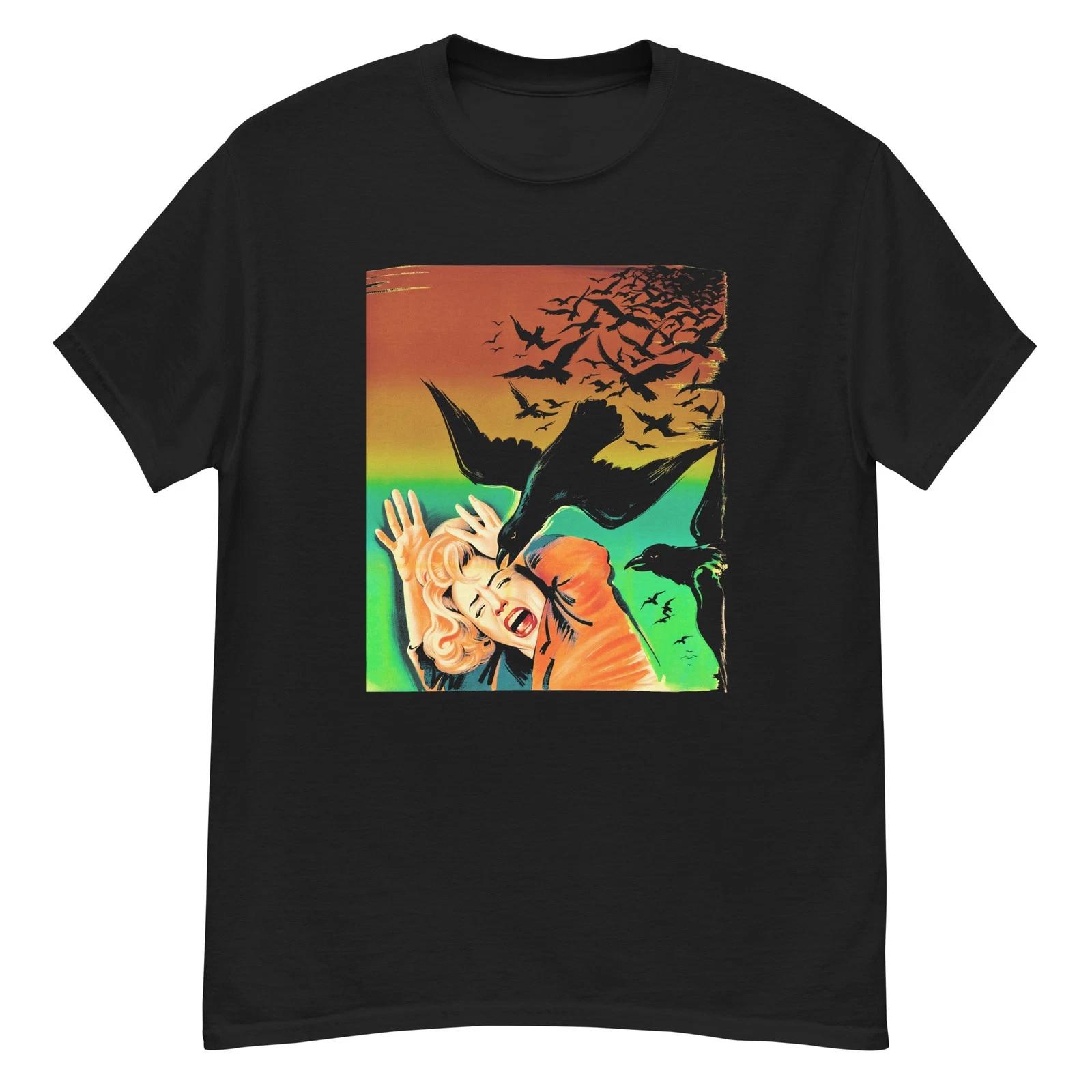 Птицы (1963) Футболка с фанатским артом по культовому фильму Альфреда Хичкока 2XL