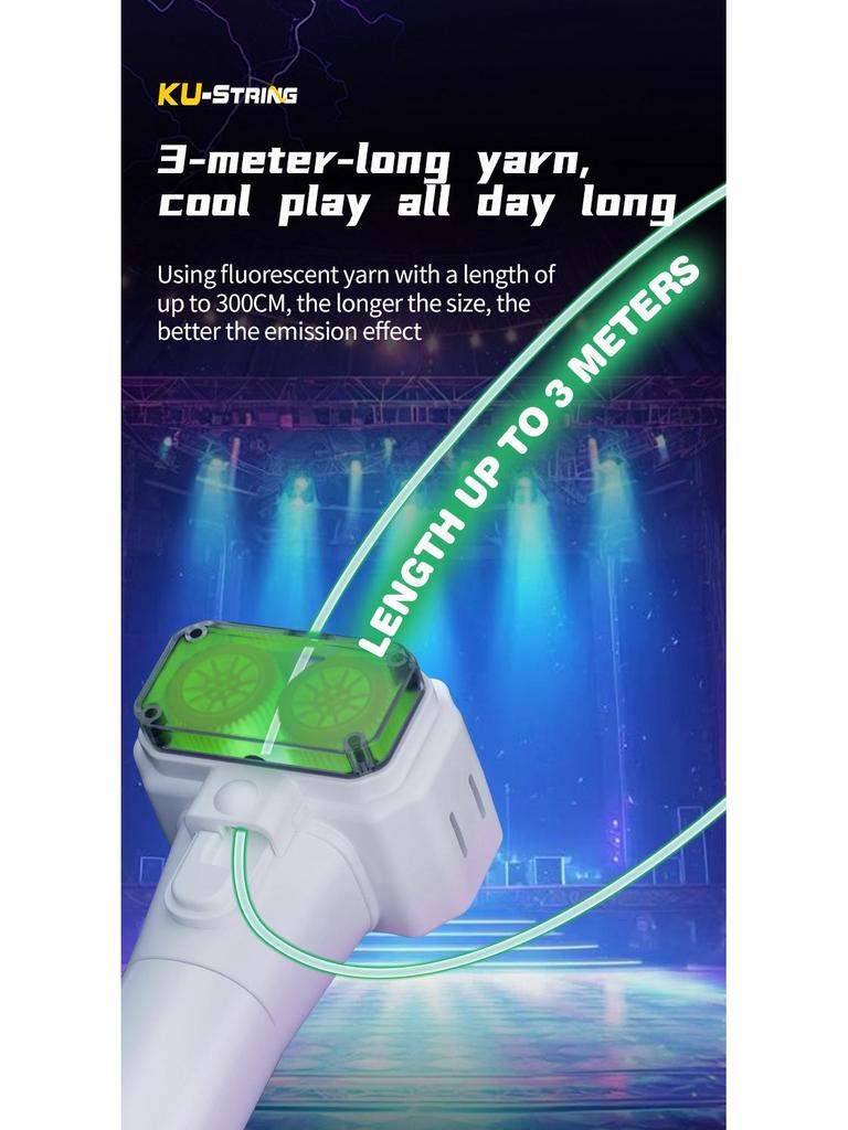 Leuchtender Seilwerfer für Katzen - Handheld-Propeller-Dekompressionsspielzeug für die ganze Nacht