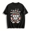 Skull Lifting Weights Graphic Tee Trendy Gym Casual Unisex Top Pure Cotton T-shirt