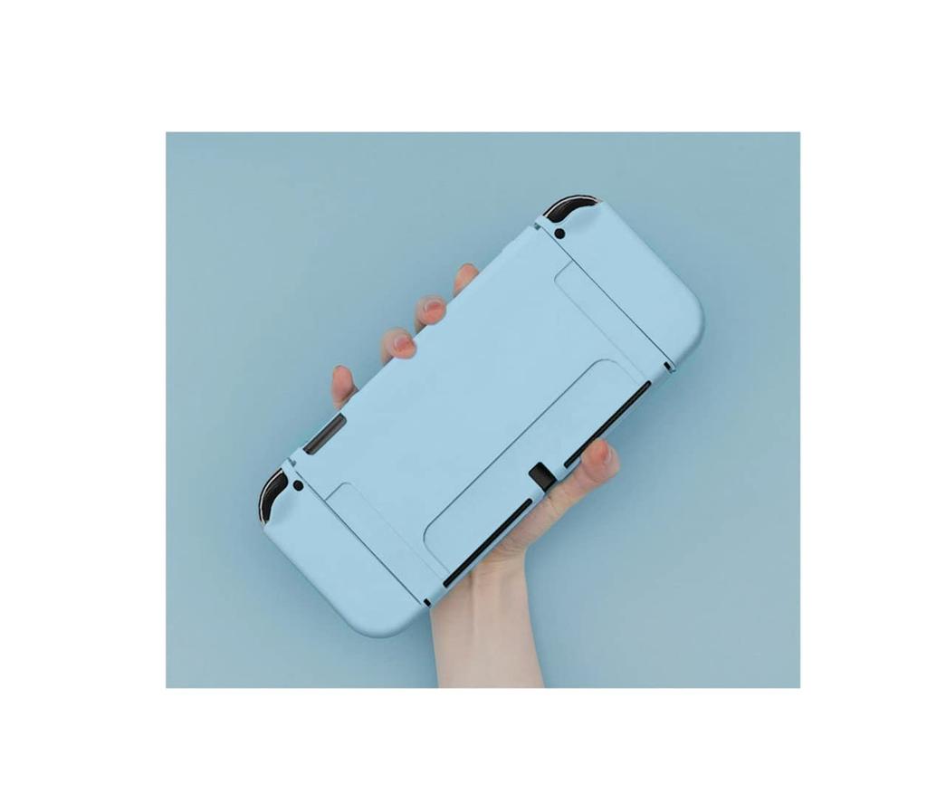 SHEAWA Switch OLED Protective Case Cute TPU Shockproof Accessory Case, Cover, (Light Blue)