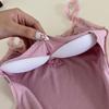 Camiseta sin mangas acanalada de encaje, Tops cortos con cuello Halter para mujer, camisola con botones, camisola con espalda al aire, chaleco recortado sin mangas de tubo de punto a la moda para mujer
