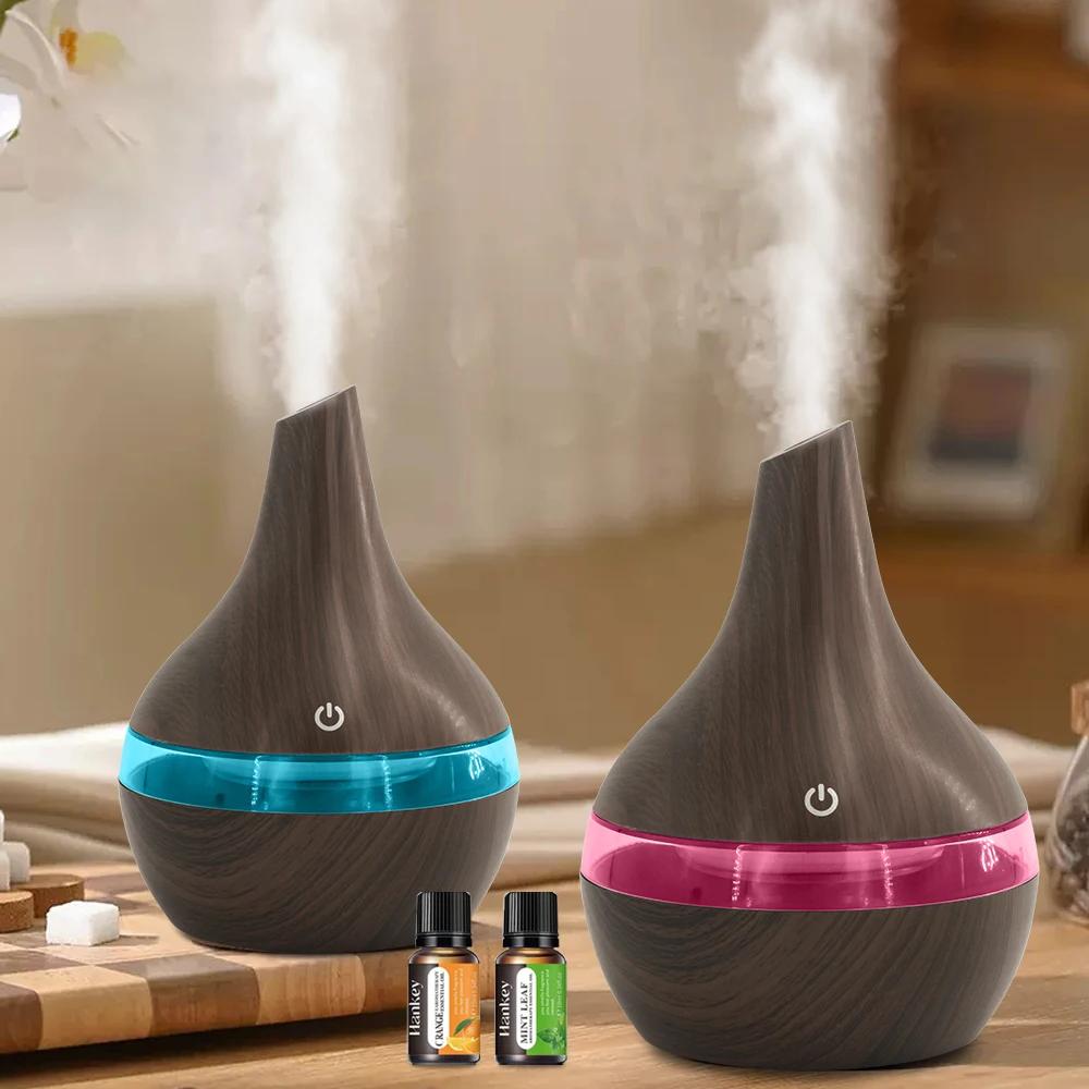 

300ml USB Humidifier for Bedroom, Office Aromatherapy Diffuser with Essential Oils, Ultra Quiet Personal Cool Mist Maker 300ml