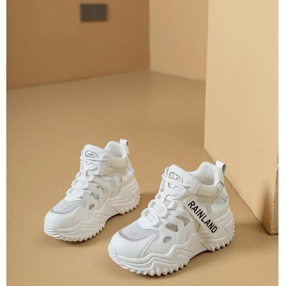 

Ultra-light hollow breathable deodorant shoes breathable sports ins casual dad shoes 35【strength factory-take on export trade】 чистый белый