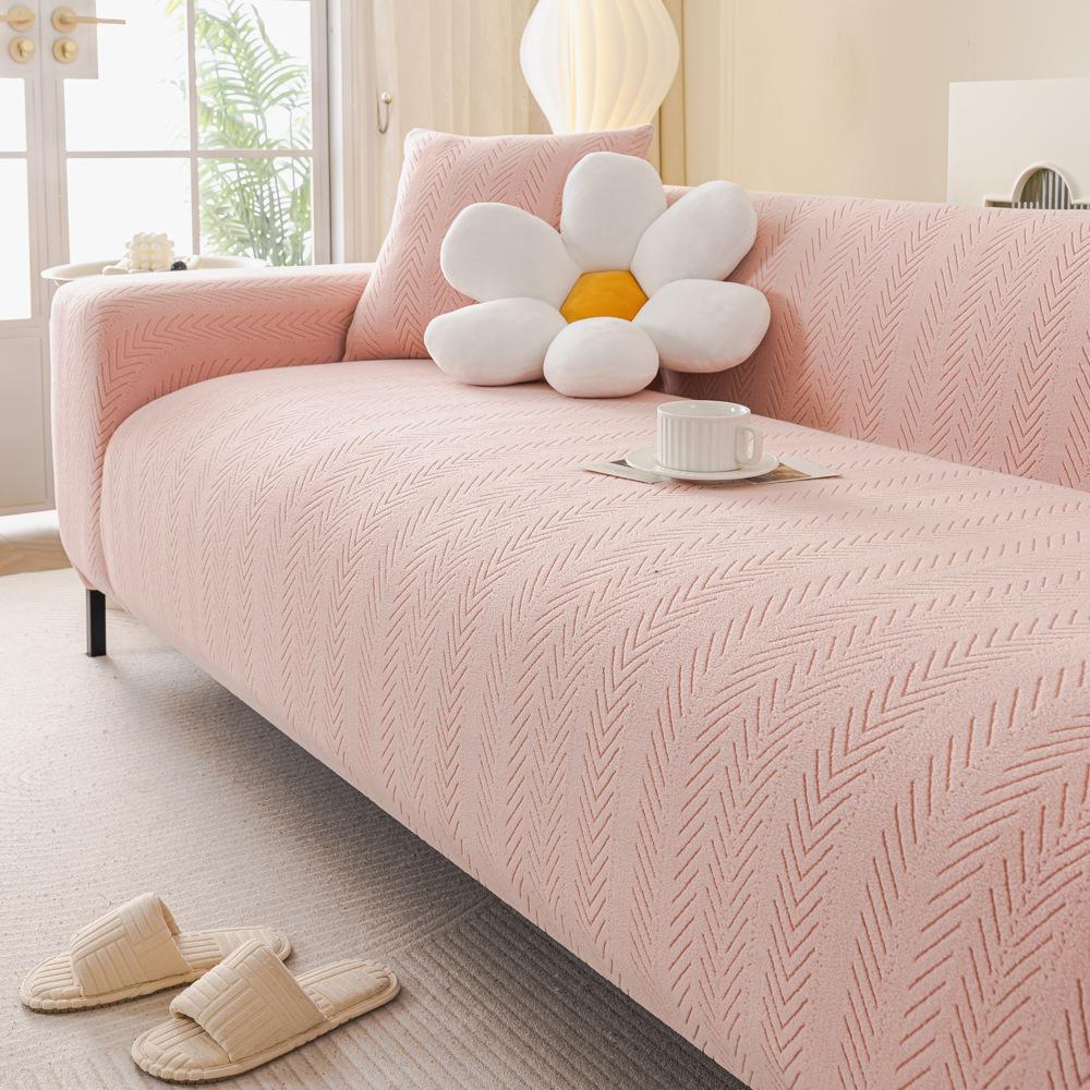 

Adjustable Elastic Sofa Cover Armchair Protector Corner L Shape Leaves Slipcovers Couch Covers 1/2/3/4/5 Seater 90-140cm