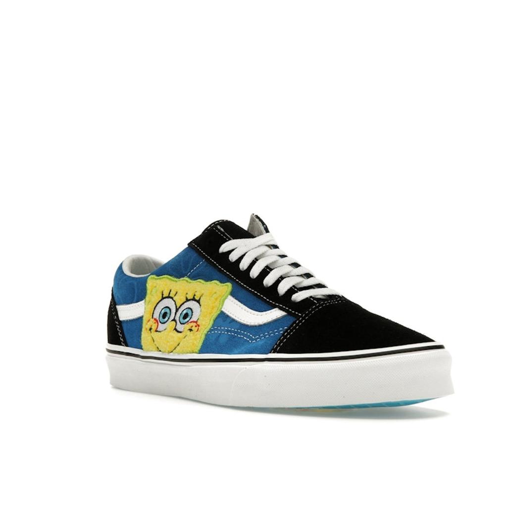 SpongeBob SquarePants X Vans Old Skool Smile Patch Unisex Sneakers Blue Black VN0A38G19XD