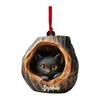 Christmas Animal Ornament Cartoon Forest Animal Hanging Decoration 2D Flat Acrylic Pendant