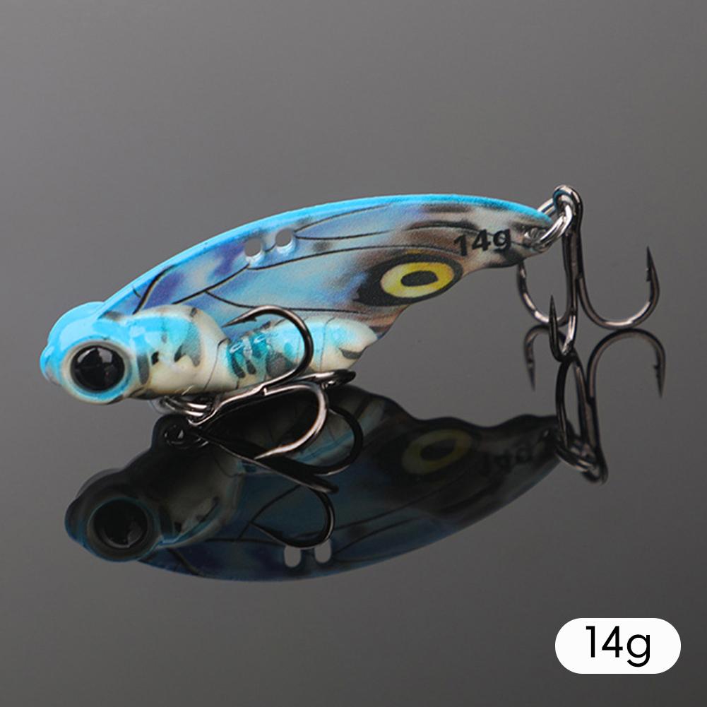 1PC 8G/14G Lure Bionic Butterfly Metal VIB Bait Long Casting Sinking Hard Bait For Bass Snakehead