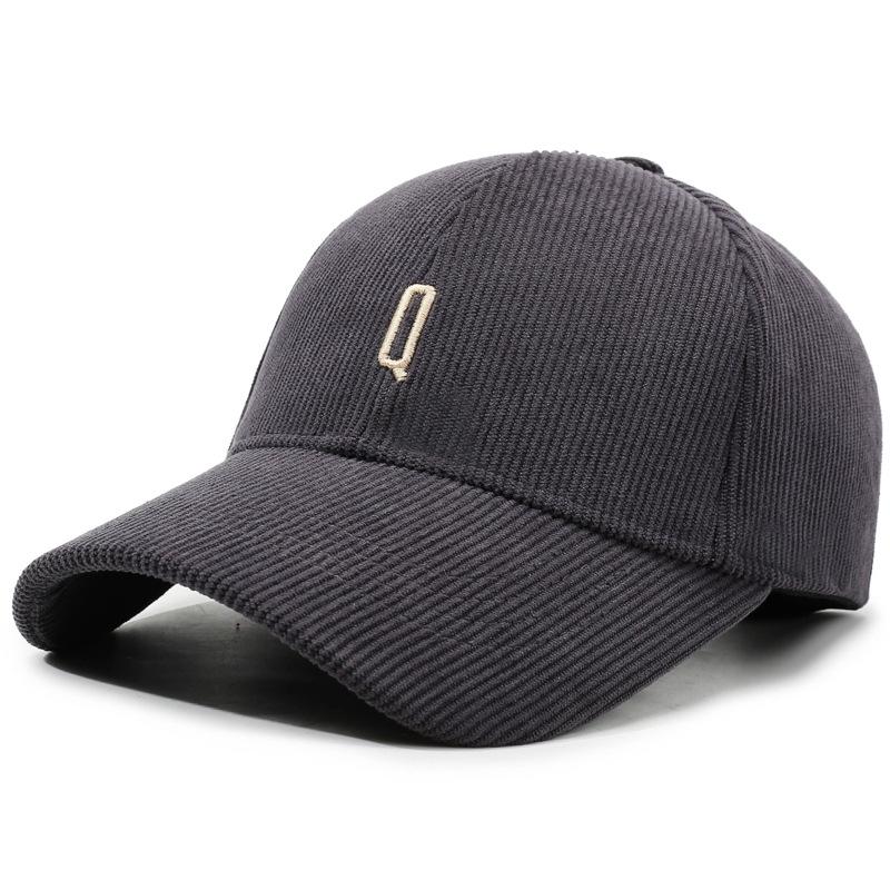 Autumn Winter Corduroy Baseball Cap Women Retro Cap Men Outdoor Hard Top Cap