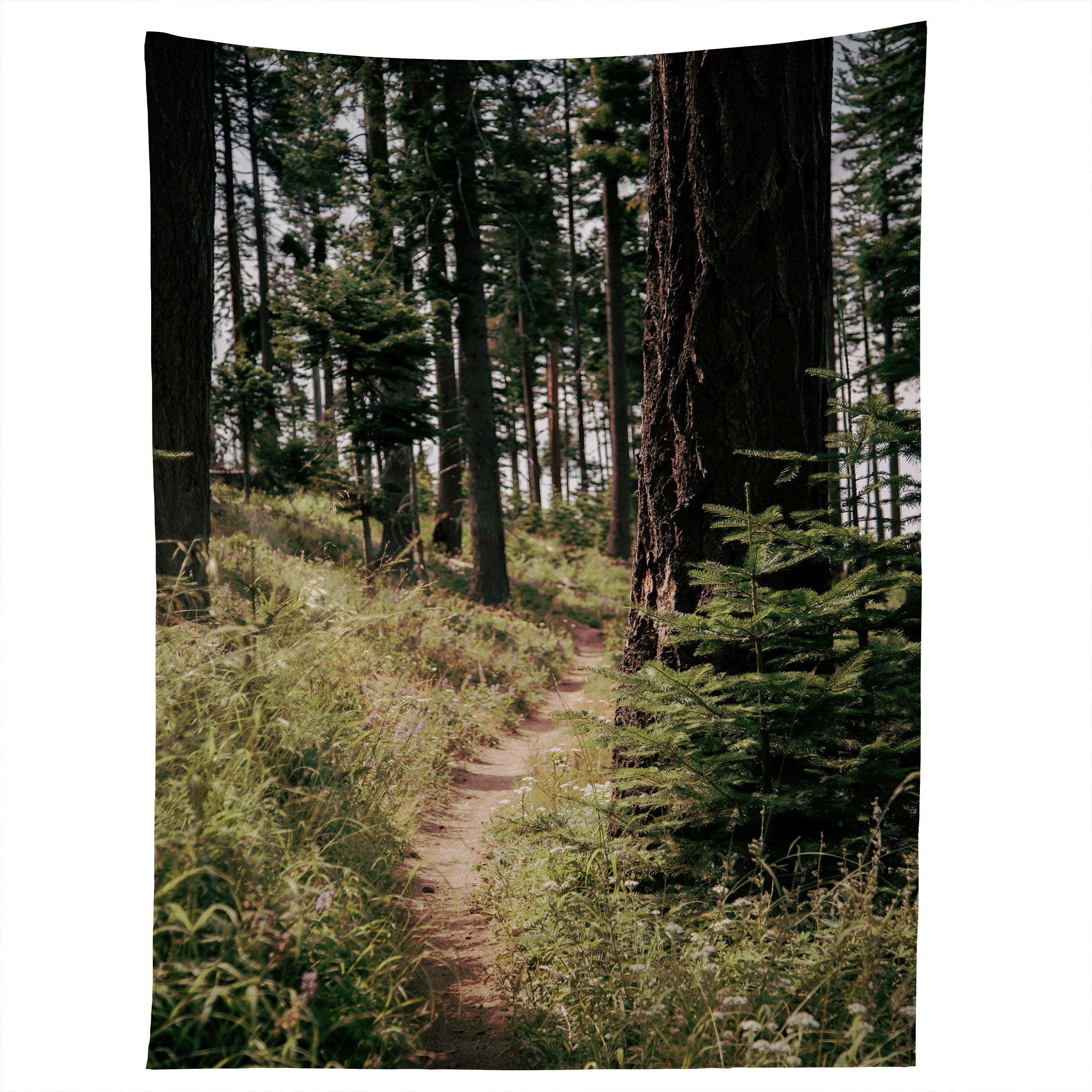 OUT IN THE WOODS tapestry 75x100
