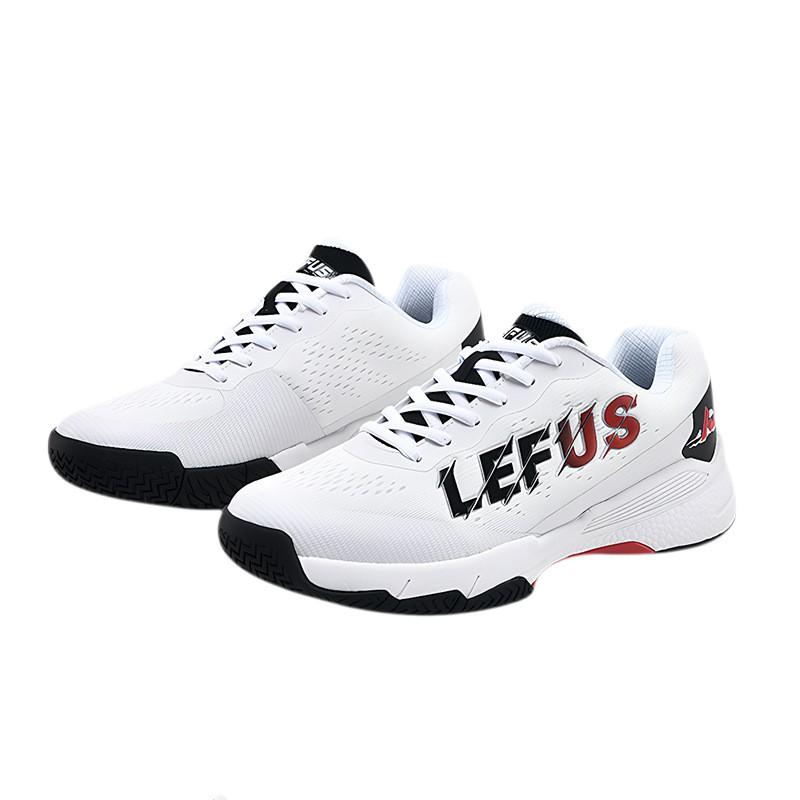 Men Women Low-Cut Synthetic Leather Tennis Shoes Badminton Training Lightweight Breathable Casual Sport Footwear