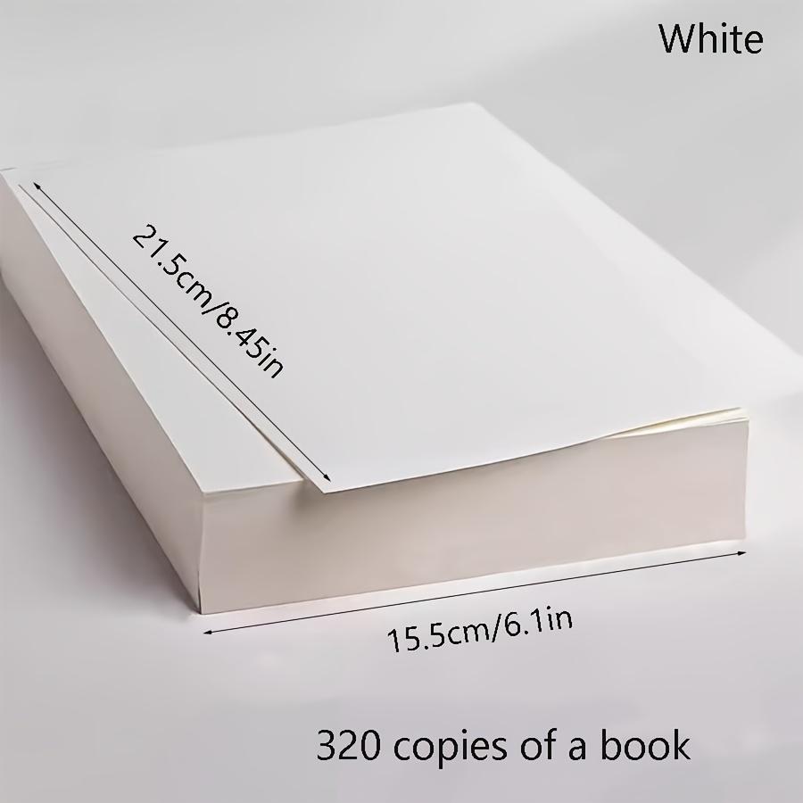 320pcs Durable Blank Paper Multipurpose Paper for Drawing Calculations Notes and Messages for Office Study Institutional Use