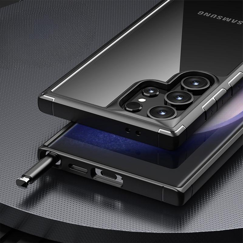 Suitable for Samsung S24ultra Mobile Phone Case New Anti fall S24pro Protective Case Transparent S24