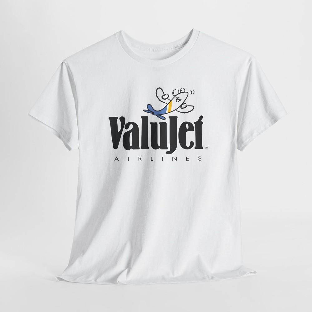 Vintage ValuJet Cotton Tshirt Tops Tee, Casual Unisex T-Shirt, Retro Airline Merch, [...]