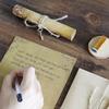 Europe Style Kraft Envelope Letter Paper With Rope Vintage Letter Message Pad Wedding Letter School Stationery Writing Supplies