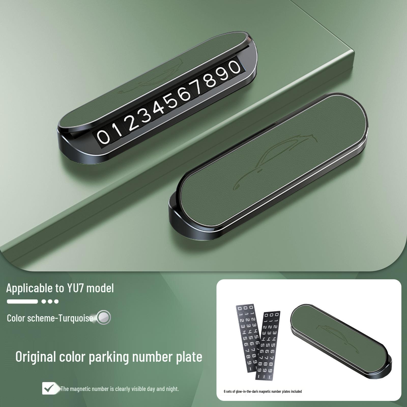 

Xiaomi YU7 Parking Number Plate: Temporary Car Moving Plate with Phone Number Display for Interior Use