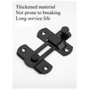 1SET Thickened stainless steel door buckle latch 90 degree sliding door lock Household pet cage door bolt Right angle lock