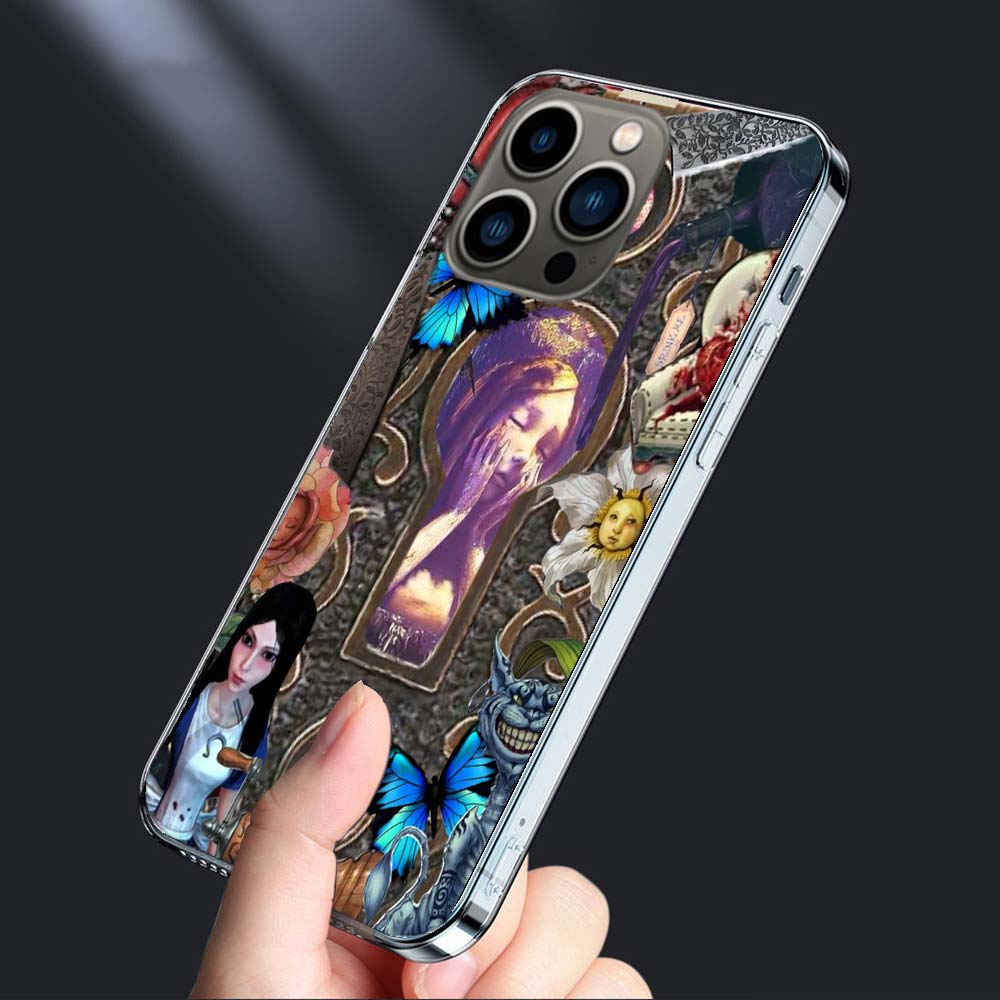 Game A-Alice Madness Returns Phone Case For Iphone 16E 15 Pro 14 Plus 17E 16 17 Pro Max Air 11 12 13 Mini Shockproof Capa Cut
