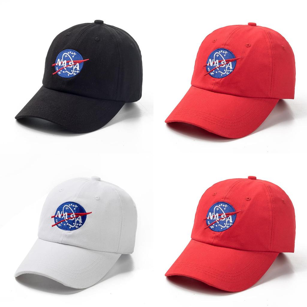 Bavlněná baseballová čepice prémiové kvality s vyšívaným písmenem NASA, nastavitelná pro jakoukoli velikost hlavy