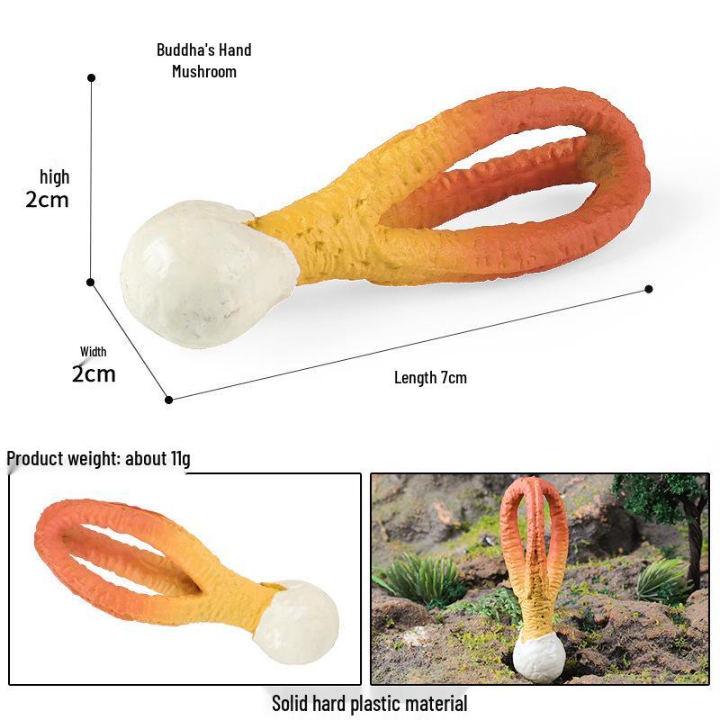Cross-border Simulation Mushroom Model: Buddha Hand Mushroom Cognitive Ornament & Photography Prop for Children