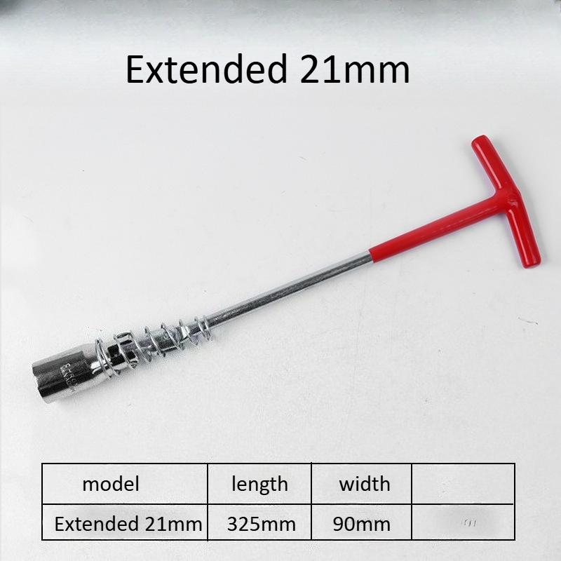 Universal Joint 14/16/21mm 360 Degree Rotation Car Spark Plug Removal Socket Wrench Tool T-type Spark Plug Sleeve Disassembly