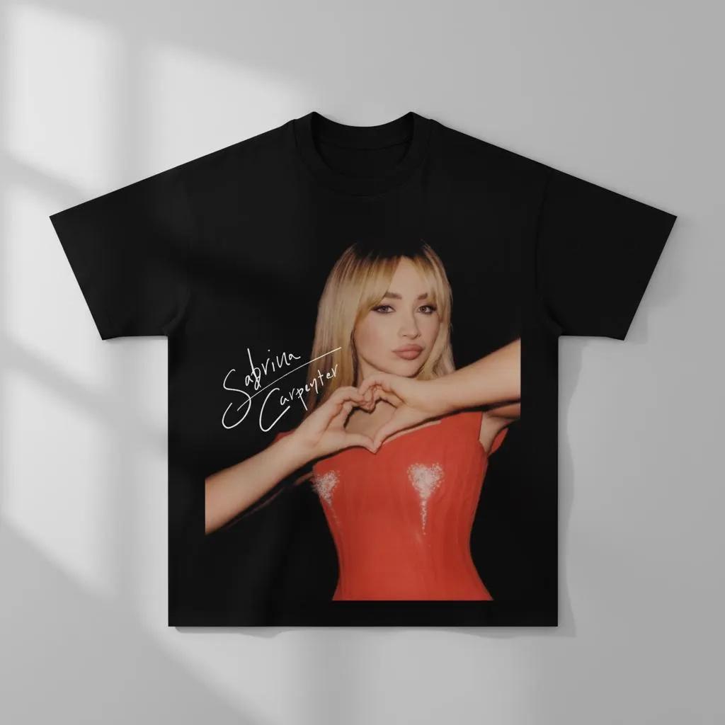 

2026 New Sabrina Carpenter Graphic Print Tshirt Women Unisex Casual Cotton Tops Harajuku Streetwear Hip Hop Fashion Tees Summer S