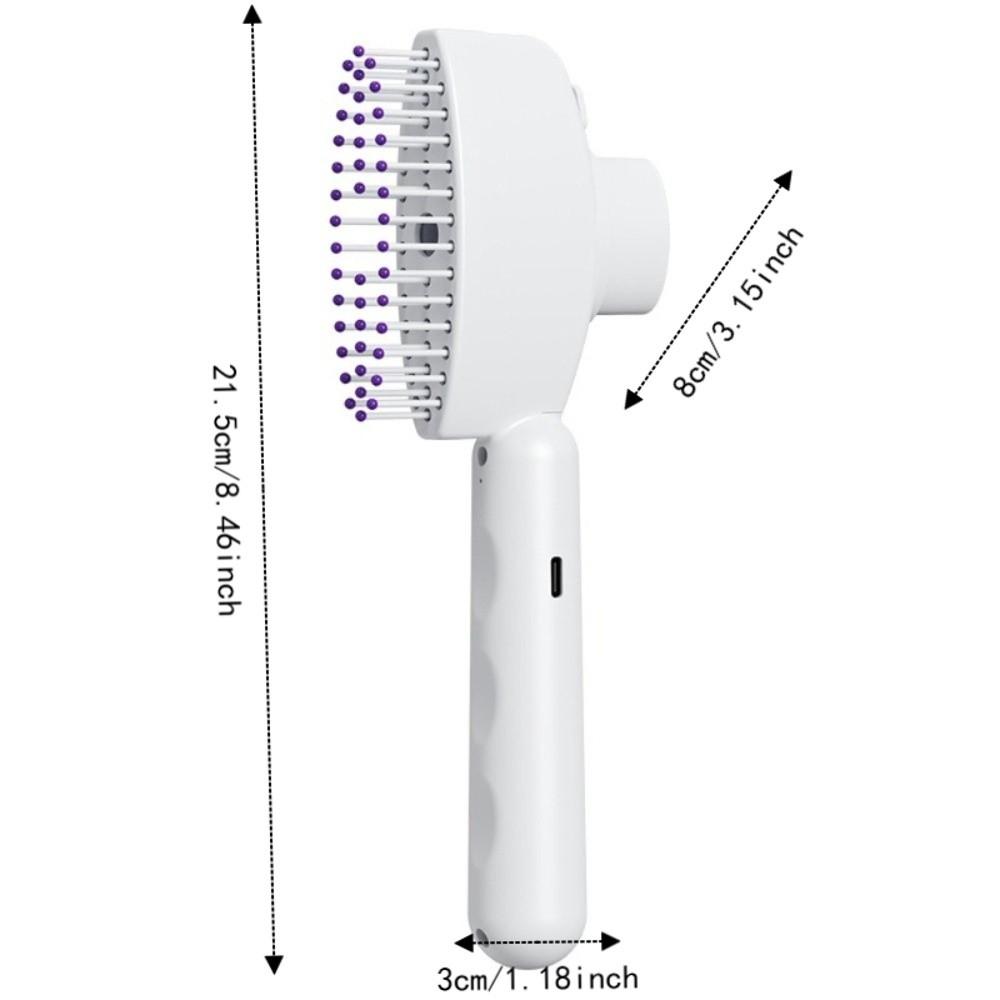 3.7V 500 mAh Rechargeable Spray Hair Comb Lithium Battery Hair Care Brush Scalp Massager  Daily Use