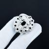 Natural Black Onyx Gemstone Ring, 925 Sterling Silver Ring, Gift For Her, Oval Stone ,Elegant Handmade Ring, Black Onyx Flower Silver Ring