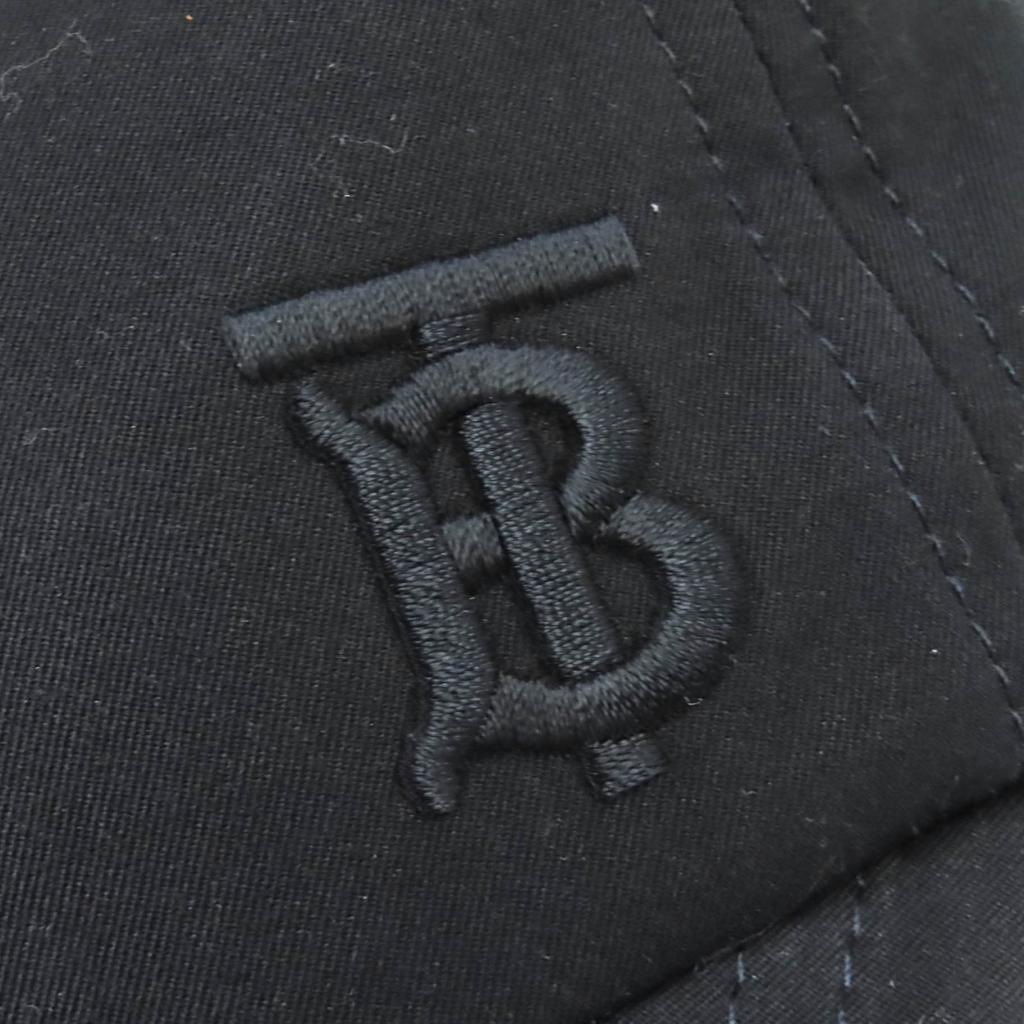 Great BURBERRY Nova Check Pattern Lining TB Logo Baseball Cap black XL 8068040 Used