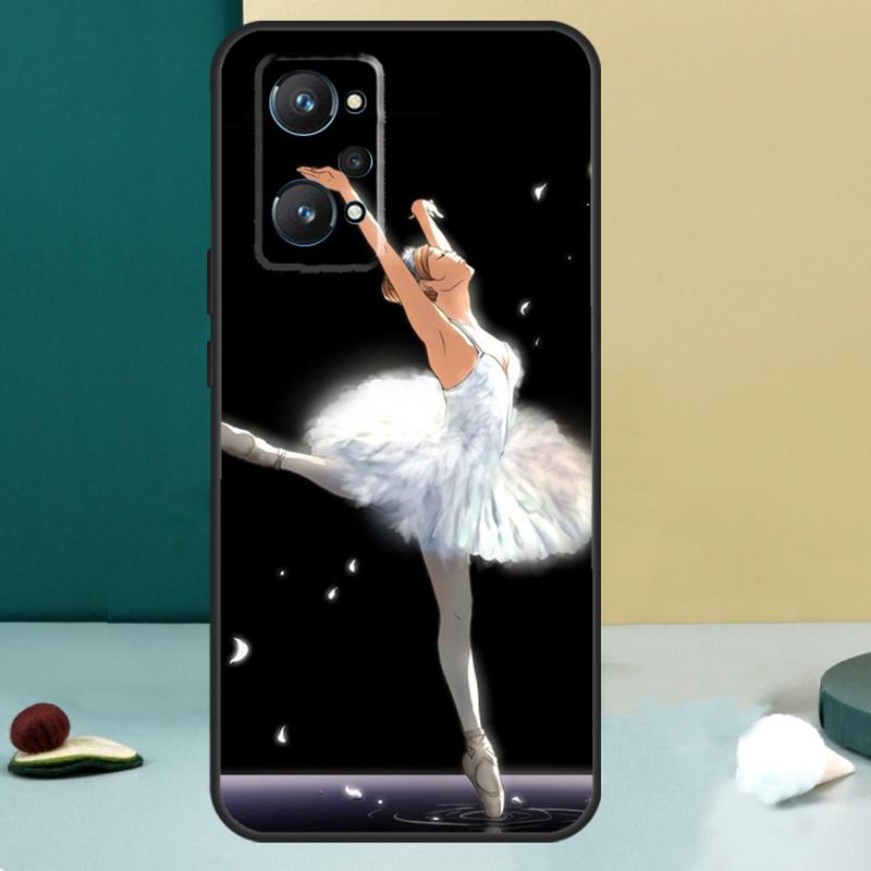 Ballerina Ballet Dancer Girl For Realme 13 12 10 11 14 Pro Plus GT 6 5 6T GT7 Pro C55 C53 C51 C21Y C25S C75 C67 C61 Case