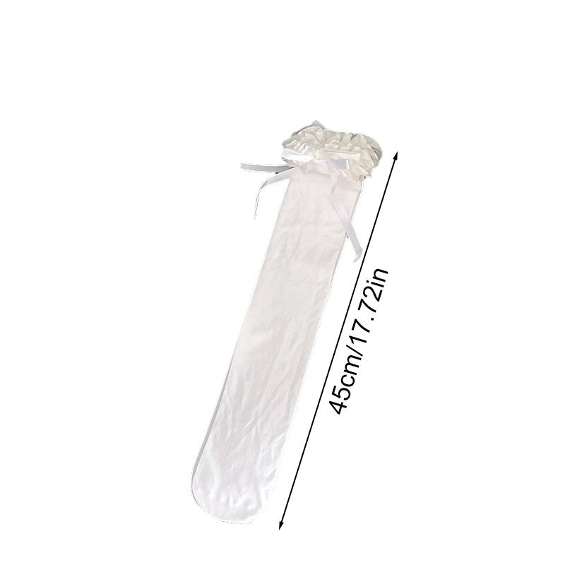 1Pair Lolita Long Tube Nylon Spring and Summer Over The Knee Thin Bow Girl's Lace