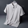 Velká velikost 5XL Letní pánské polo tričko Ležérní volné krátkorukávé tričko z ledového hedvábí Pánské rychleschnoucí Pánské oblečení pro podnikání