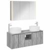 Bathroom Cabinet Set 4 Pcs Grey Sonoma 103.5 X 15.5 X 70 Cm