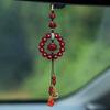 Automobile Pendant Beads Flower Charm Decorative Key Pendant Car Interior Decor Auto Hanging Accessory