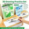 Magic 3D Stereo Art Sketch Pad 1/3Pcs Fun Educational Doodle Sketchbook for Kids Interactive Parent-Child Art Activity Time
